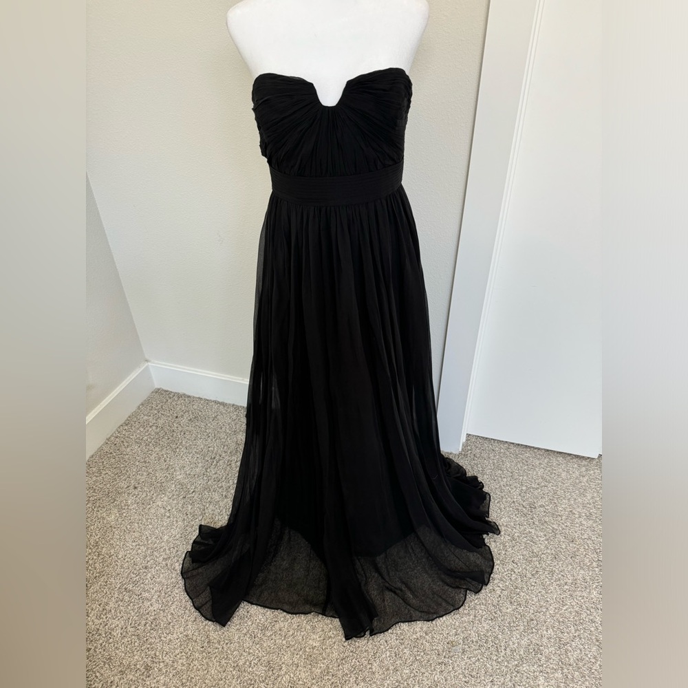 Ann Taylor Strapless Black Formal Dress Size 4